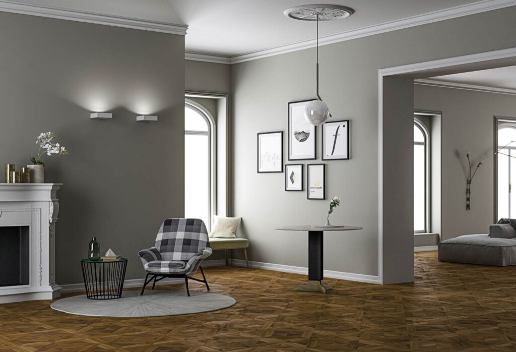 Quadrotte - Montepulciano, European Walnut Rustic, brushed oiled anticato