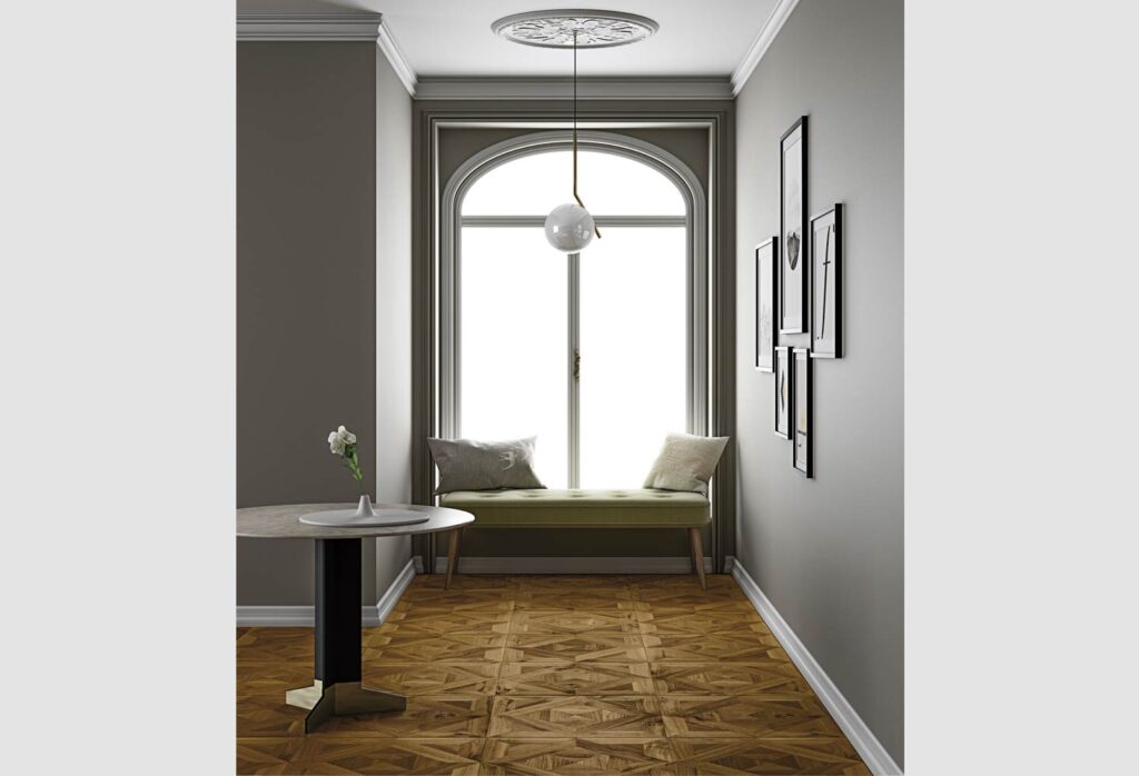 Quadrotte - Montepulciano, European Walnut Rustic, brushed oiled anticato