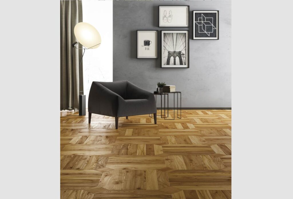 Quadrotte - Follonica, European Elm Rustic, brushed oiled