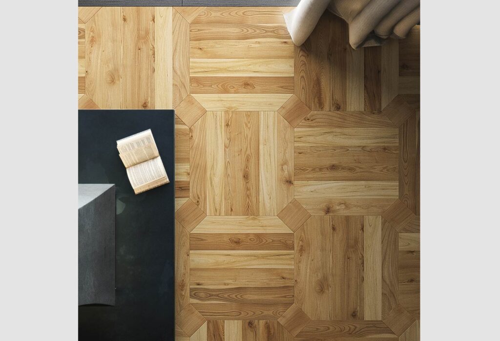 Quadrotte - Follonica, European Elm Rustic, brushed oiled