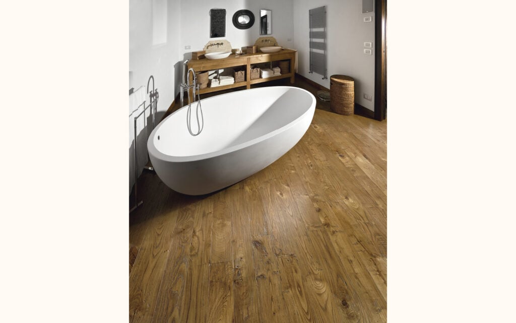 Millennium & Nuovo Millennium, European Chestnut Rustic, hand planed woodwarm effect stained varnished