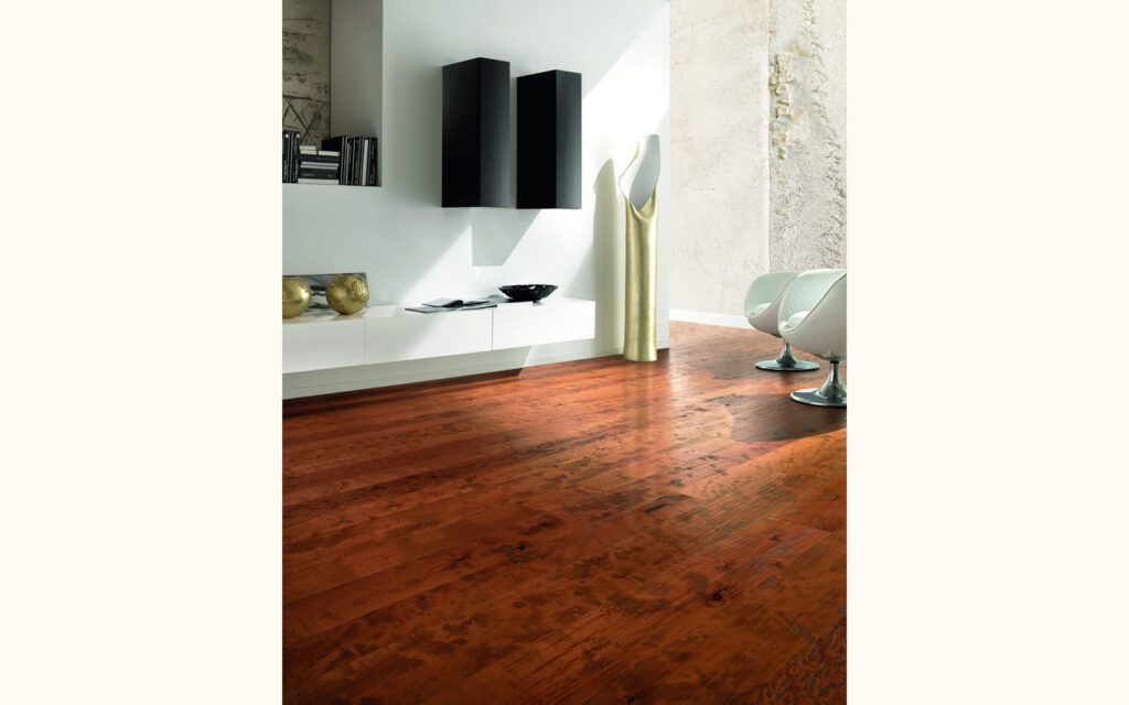 Millennium & Nuovo Millennium, European Pear Rustic, hand planed woodwarm effect stained varnished