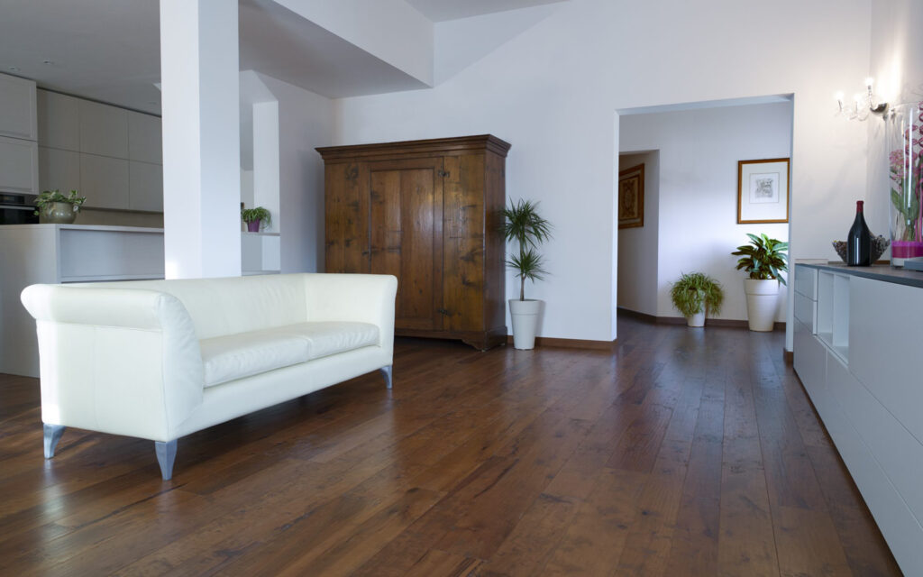 Millennium & Nuovo Millennium, European Pear Rustic, hand planed woodwarm effect stained varnished